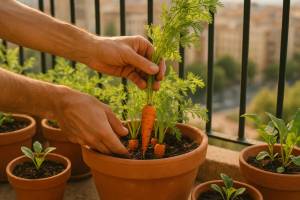 Cómo cosechar zanahorias en macetas pequeñas